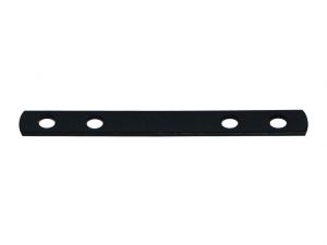 Sheet metal badge holder attachment strip 348 110/12/2 black