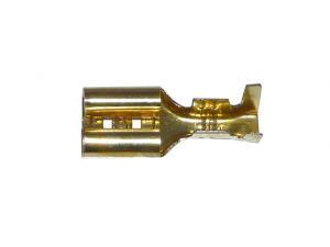 Connector F2,5 female 6.3 mm