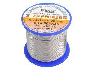 CYNA 1.0 SPOIWO LUTOWNICZE Z TOPNIKIEM CYNEL 0.25 kg