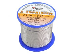 CYNA 1.2 SPOIWO LUTOWNICZE Z TOPNIKIEM CYNEL 0.25 kg