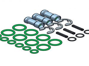 AC W01 injector repair kit - 3 cyl.