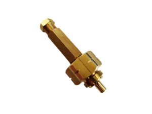 Straight 180 ° connector - copper 8 / bottle 11kg - 33kg