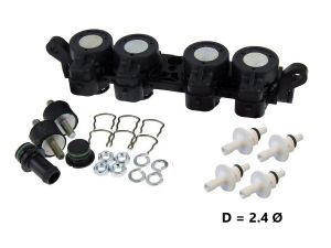  AEB I-Plus POLYMER rail 4 cyl (+ nozzles Ø 2.4 + mounting...