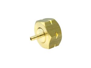 Female threaded fitting W21.8×1/14″ LH for a 4 mm hose