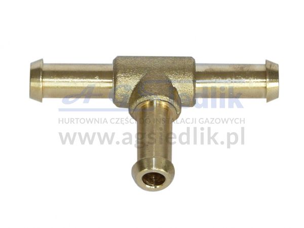 Trójnik typ T  Ø 8/8/8 - mosiądz