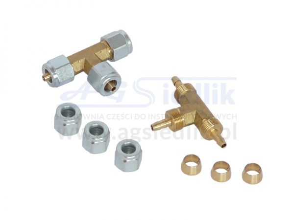 T equal, standtipe for Thermoplastic fuel line 6/6/6
