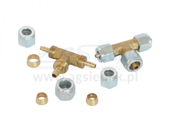 T equal, standtipe for Thermoplastic fuel line 6/8/6