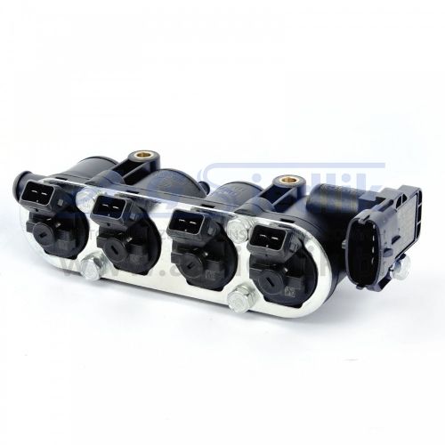 Injection rail MED OMEGAS black 4 cyl Landi Renzo MapSensor Bosch