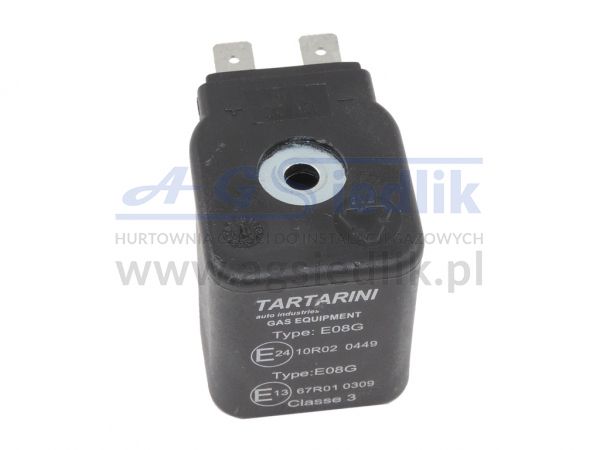 Cewka elektrozaworu Tartarini model E08G na konektory