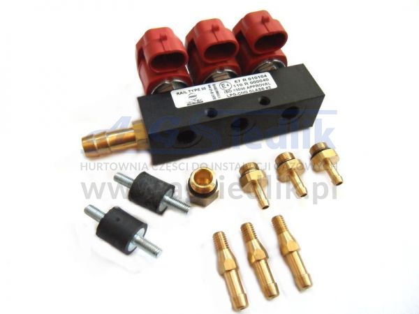 Valtek Type 30 injection rail - 3 cyl. / 3 Ω