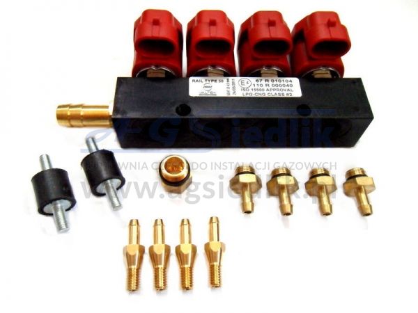Listwa wtryskowa Valtek Type 30 / 3 Ohm / 4 cyl.