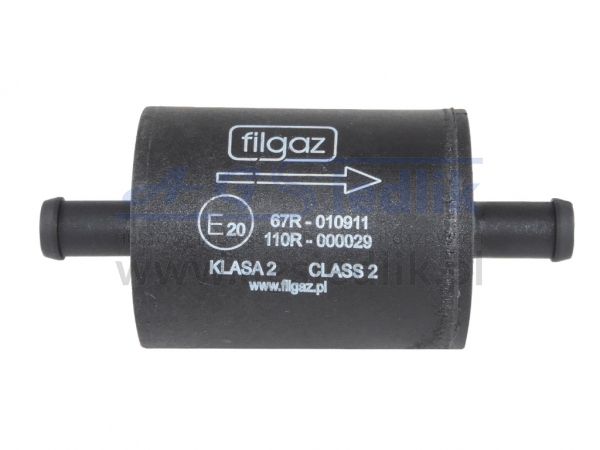 Filtr fazy lotnej 12/12 plastikowy Filgaz FLPG25 / bibuła