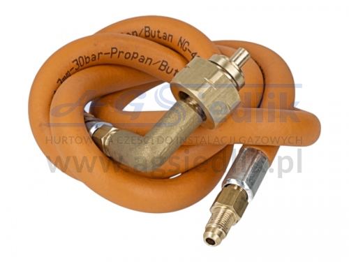 Wąż do wózka widłowego M10 / 11kg kątowe 90° , długość 1,2 mb