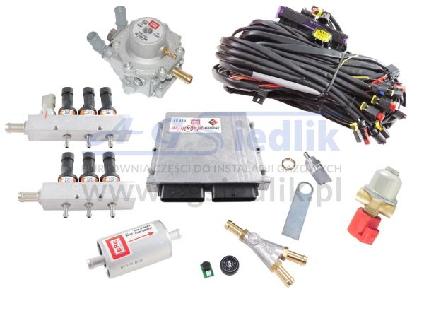 Zestaw BRC Plug&Drive 6 cyl. / Genius 1500 / pomarańczowe