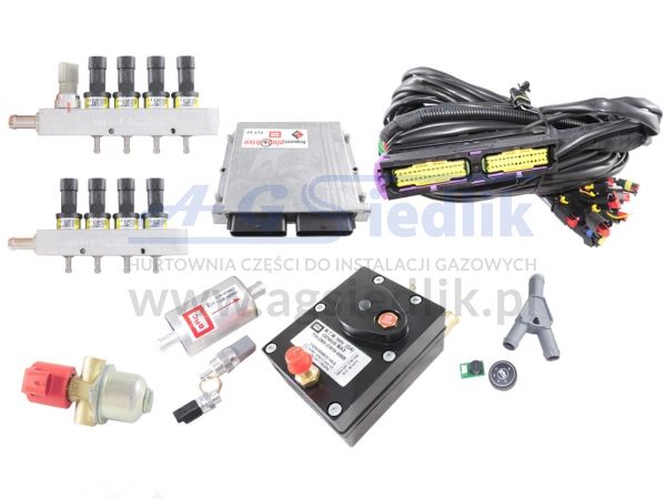 Zestaw BRC Plug&Drive FL SF 8 cyl. Genius MAX / Yellow. sq56