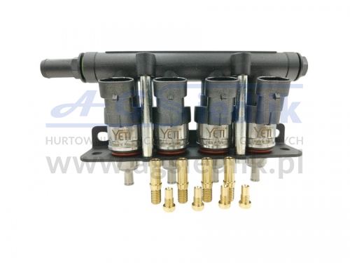 LPGTECH Yeti – Listwa wtryskowa 4-cylindrowa