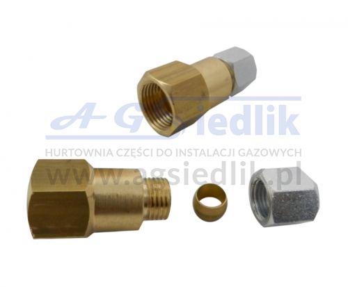 Redukcja wlewu Hol. – 3/4 UNF / miedź Ø8 – G1/4″