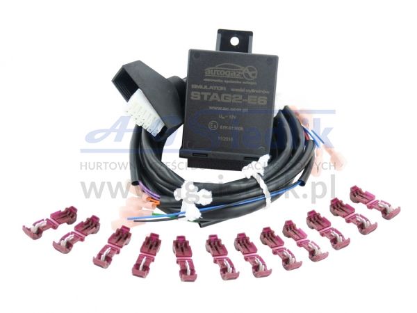 Emulator wtrysku 6-cylindrowego AC STAG2-E6/1U wiązką uniwersalną
