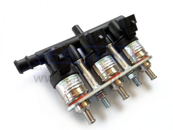 HANA H2001 - GOLD - listwa wtryskowa 3 cyl. typ C (czarny) 20-30 kM