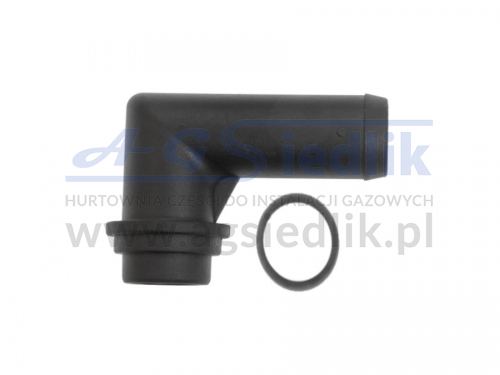 Gas elbow for AC R02 reducer - Ø16 / 90º