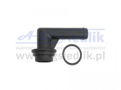Gas elbow for AC R02 reducer - Ø12 / 90º