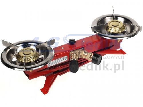 Two-burner stove, small gas burner 2x16cm ASIA 2