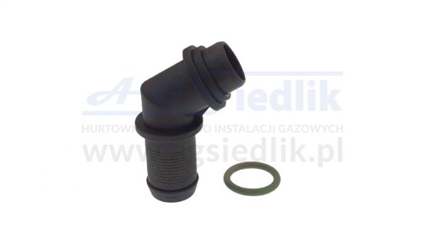 Water / gas elbow for AC R01 - Ø16 reducer