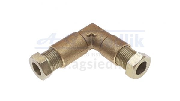 Connector for copper wire d-8 / d-8, angled 90º