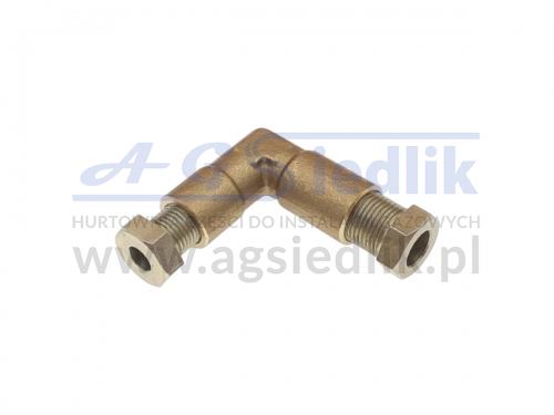 Złączka do przewodu miedzianego d-6 / d-8 kątowe 90º kolanko
