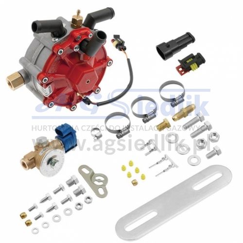 Reduktor AC R01 250 kM czerwony + elektrozawór VALTEK