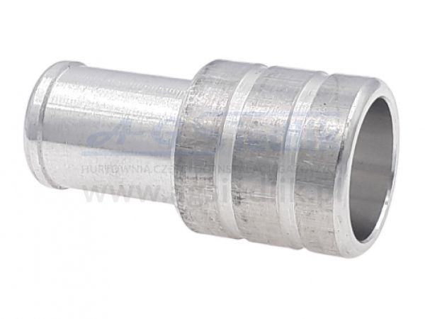 Rubber hose connector Ø 12/12 - aluminum
