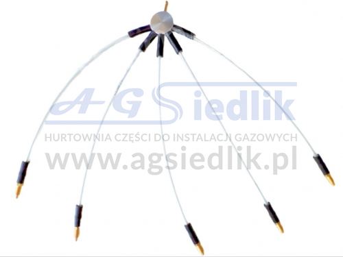 Lubrication splitter, spider 5 cyl. ESGI, ERC, JLM, Flash Lube, V-lube, Green