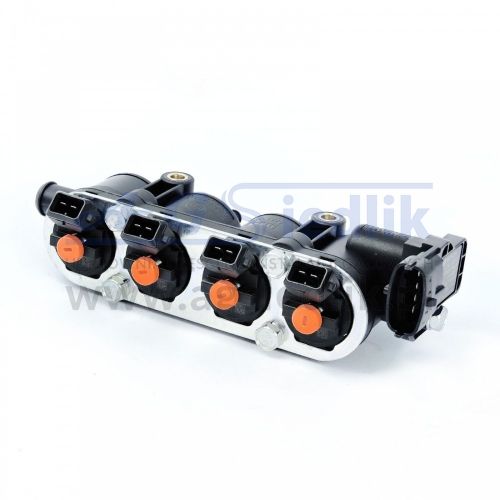 Landi Renzo / MED OMEGAS orange injection rail 4 cyl. with mapsensor 5.5 Bar
