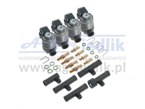 AC W031 STD injector rail (elbow Ø 12) - 4 cyl.