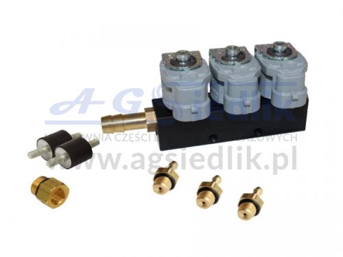 Valtek Type 30 injection rail - 3 cyl. / 2 Ω