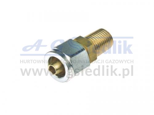 FARO złączka proste 180° - PCV Ø8 / R 1/4”-19 – L=31