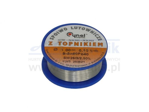 TIN 1.0 solder joints with flux CYNEL