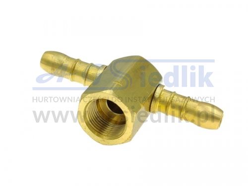 Distributor, tourist cylinder tee - G 3/8 ”L / 2 x Ø9