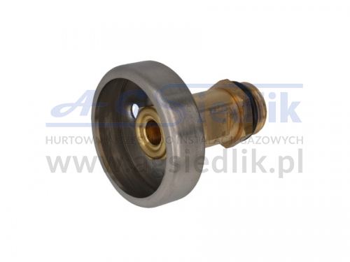 Refueling adapter with filter W21.8 < Poland, Italy - length 60 mm, type DISH