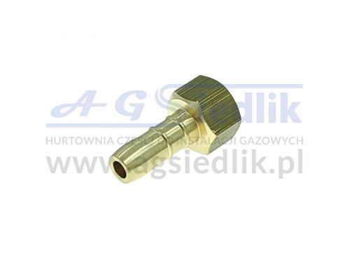 Hose connector, external thread 1/4 RH for a 9 mm hose