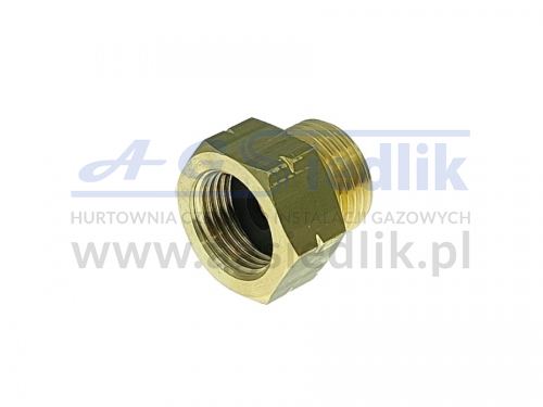 EuroSet 2 adapter – internal W20x1/14 LH / external W21.8×1/14″ (KLF, G12) – L=25.5