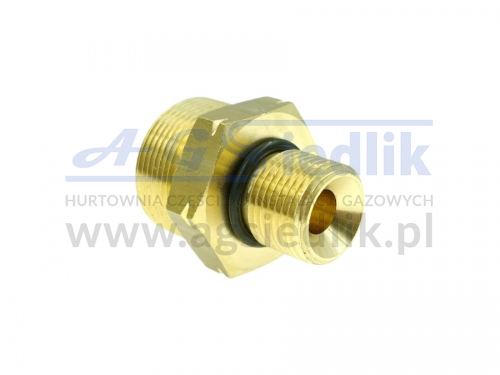 Nypel palnika gwint zewnętrzny 1″-20 UNF x 3/8 LH