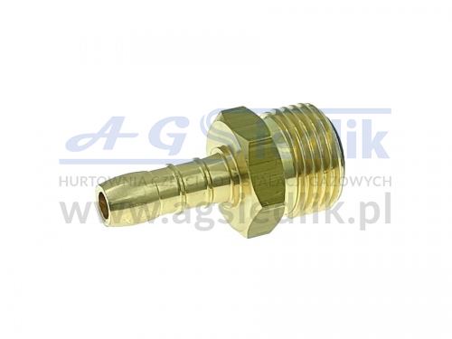 W21.8″LH external thread connector for 9 mm diameter hose