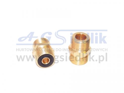 Reducing nipple – male 1/2″ right / external 21.8″L left – L=32