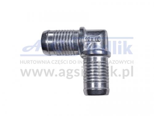 Water, gas elbow 90˚ - Ø19 / 19 Aluminum ATR