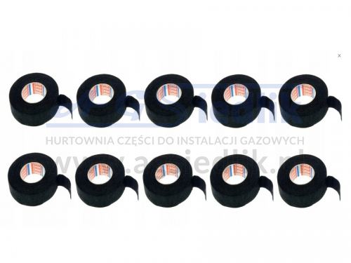 (10 pcs.) TESA (51608) Insulation Fabric tape with pile 19mm/15mb