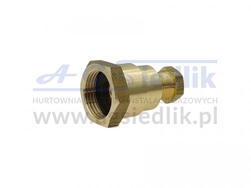 Adapter for connecting an 8mm copper pipe to standard regulators in caravans and campers with external thread M20x1.5 (e.g. Truma MonoControl CS)