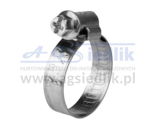 GEMI SX9 Worm Drive Hose Clamp (W2) – Size 16–27 mm / 1 piece