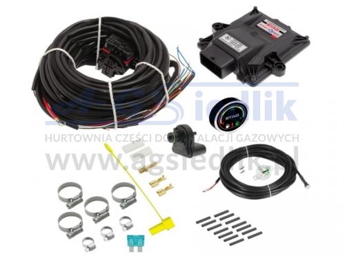 Elektronika STAG QNEXT PLUS 4 cyl. + LED 600 (STANDARD bez JC)
