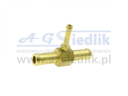 Trójnik typ T  Ø 8/4/8 - mosiądz / podciśnienie